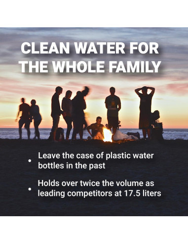 Sistema de Mochila UZ-BP - Filtro de Agua 17.5L Portátil