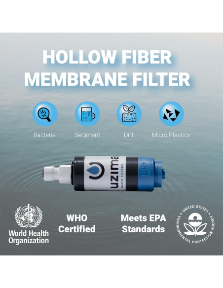 Sistema de Mochila UZ-BP - Filtro de Agua 17.5L Portátil