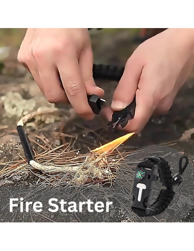 Binoculares Compactos 10x22 Hadiat + Pulsera Paracord 7 en 1