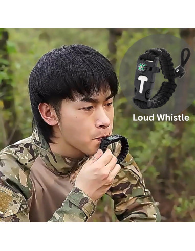 Binoculares Compactos 10x22 Hadiat + Pulsera Paracord 7 en 1