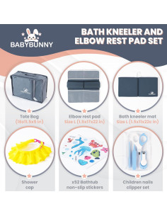 Juego de Almohadillas para Rodillas y Codos BABYBUNNY con Almacenamiento 2