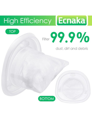 Paquete de 6 Filtros HNVCF10 para Aspiradoras Black y Decker