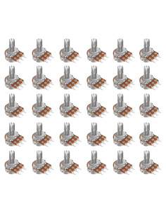 Potenciometro Rotativo Taiss 100K 3 Terminales Eje 15mm