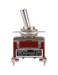 Interruptor de Palanca Baomain RT1021 2 Pines ON-OFF 15A 250V 2