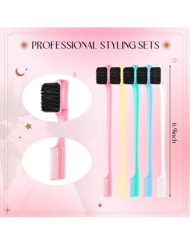 Set de 5 Cepillos de Control de Bordes Baderke - Nylon