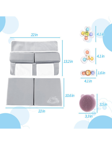 Conjunto Almohadilla Baño Bebés Mostop - Espuma Viscoelástica