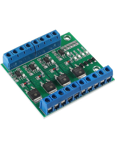 Módulo Controlador MOSFET 4 Canales Coliao 10A PWM 3-27V