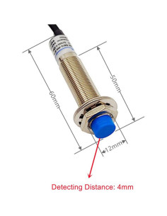 Sensor de Proximidad Inductivo Haldzemo M12 LJ12A3-4-Z/BY 4mm 2 Piezas 2