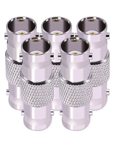 Adaptadores BNC Hembras CNARIO 5pcs 50 Ohm para CCTV 2