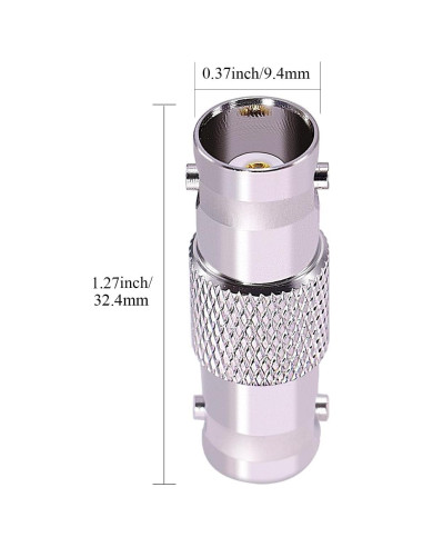 Adaptadores BNC Hembras CNARIO 5pcs 50 Ohm para CCTV