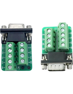 Placa Adaptadora DB9 Macho Hembra RS232 Sin Soldadura - Willwewon 2