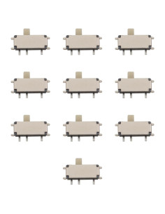 10 Interruptores Deslizantes Micro On/Off Ruiwaer MSK-12C02