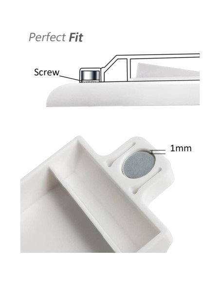 Cubierta Magnética para Interruptores ILIVABLE Blanca 1 Paquete