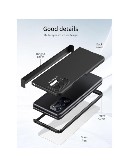 Funda de billetera Oppo Find N con protector de pantalla