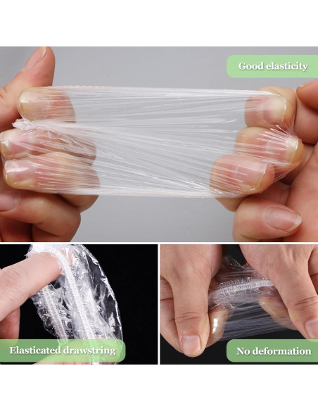 200 Protectores de Oídos Desechables Transparentes PE para Baño