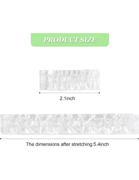 200 Protectores de Oídos Desechables Transparentes PE para Baño