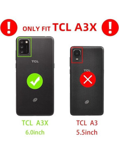 Funda Brillante KuDiNi para Alcatel TCL A3X A600Dl Rosa TPU 2