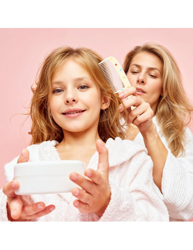 Set de Peines y Cepillos para Bebé Giantree - 4 Piezas Rosa y Amarillo