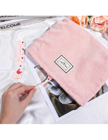 Set de Peines y Cepillos para Bebé Giantree - 4 Piezas Rosa y Amarillo