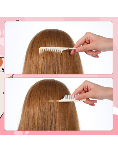 Set de Peines y Cepillos para Bebé Giantree - 4 Piezas Rosa y Amarillo