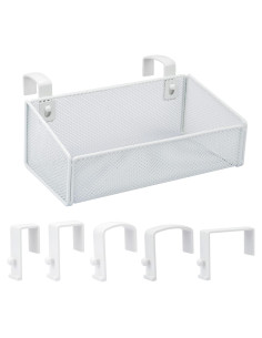 Cesta de Almacenamiento Colgante VILSECKY Blanca 26.5x12x9.2 cm