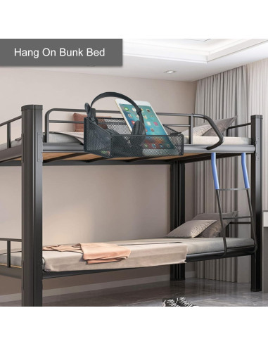 Cesta de Almacenamiento Colgante VILSECKY Blanca 26.5x12x9.2 cm