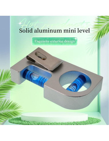 Nivel Mini Magnético The Yan He de Aluminio 85x15x45mm