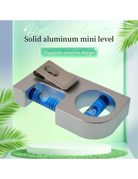 Nivel Mini Magnético The Yan He de Aluminio 85x15x45mm