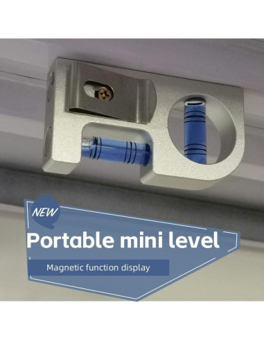 Nivel Mini Magnético The Yan He de Aluminio 85x15x45mm