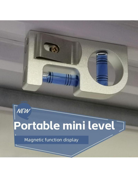 Nivel Mini Magnético The Yan He de Aluminio 85x15x45mm