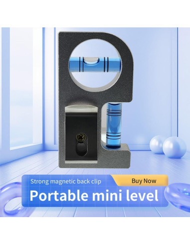 Nivel Mini Magnético The Yan He de Aluminio 85x15x45mm