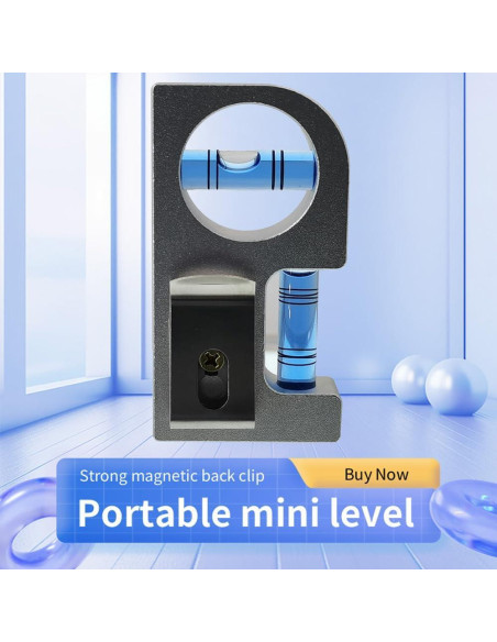 Nivel Mini Magnético The Yan He de Aluminio 85x15x45mm