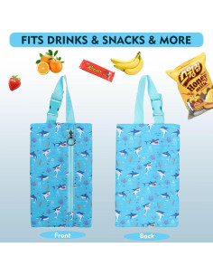 Bolsa de Snack Aislada Maplerich JBK Tiburón Azul 5L 2