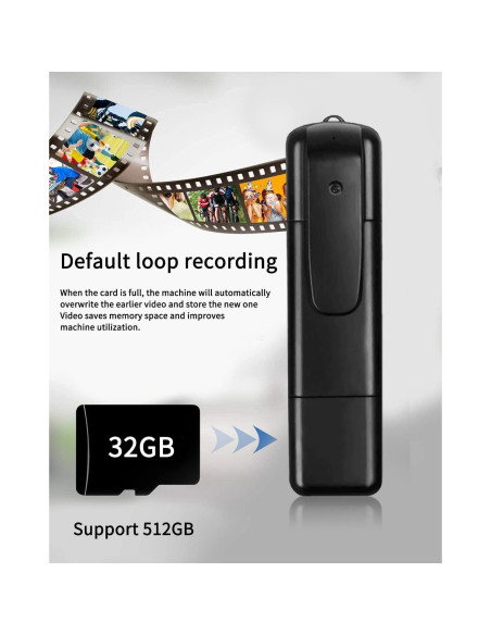 Cámara Oculta Mini V8 JIESUDA Full HD 1080P con 32GB