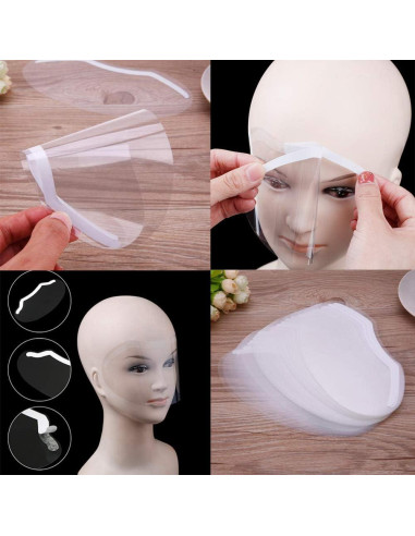 50 Pcs Escudos Faciales Desechables EBANKU para Maquillaje