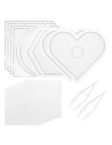 Tableros de Fusión de Beads Dedoot 18 Piezas 5mm Plástico