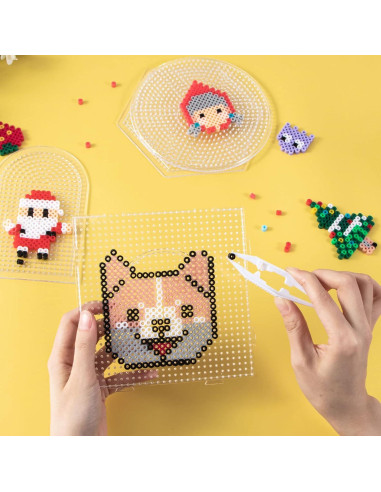 Tableros de Fusión de Beads Dedoot 18 Piezas 5mm Plástico