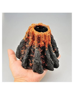 Decoración de Acuario Volcán Grande RunXF 16x11 cm