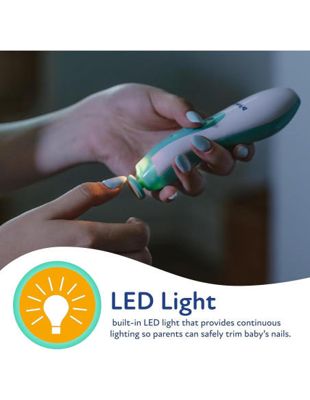 Cortador de Uñas Eléctrico Dr. Talbot para Bebés con Luz LED