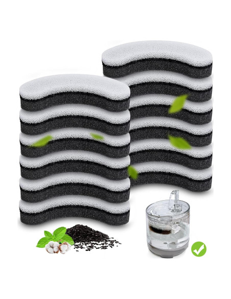 Filtros de agua para gatos Opeth WF050 WF100 - Paquete de 12