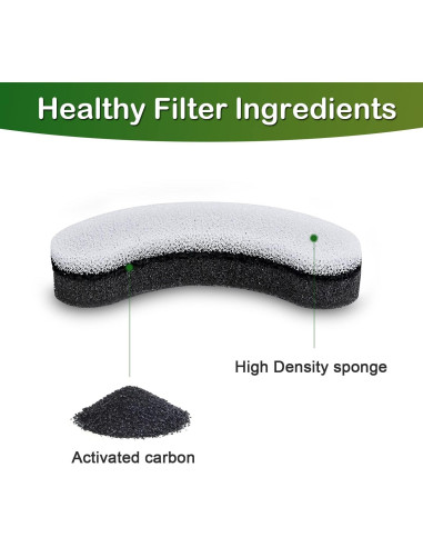 Filtros de agua para gatos Opeth WF050 WF100 - Paquete de 12