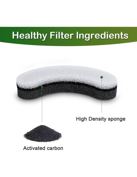 Filtros de agua para gatos Opeth WF050 WF100 - Paquete de 12