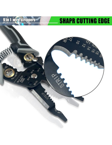 Herramienta Desforradora 9 en 1 Groword - Cortador de Cables 20-50 AWG