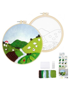 Kit de Inicio de Aguja de Fieltro de Lana Wonafa DIY para Principiantes