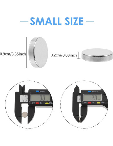 36 Piezas Imán Neodimio Gjinxi 9x2mm Plata para Manualidades
