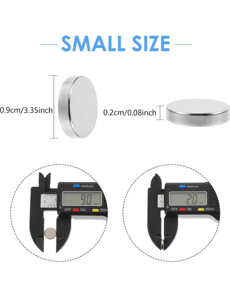 36 Piezas Imán Neodimio Gjinxi 9x2mm Plata para Manualidades