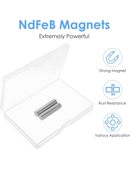 36 Piezas Imán Neodimio Gjinxi 9x2mm Plata para Manualidades