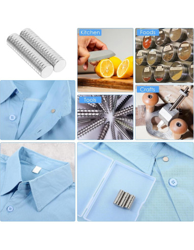 36 Piezas Imán Neodimio Gjinxi 9x2mm Plata para Manualidades