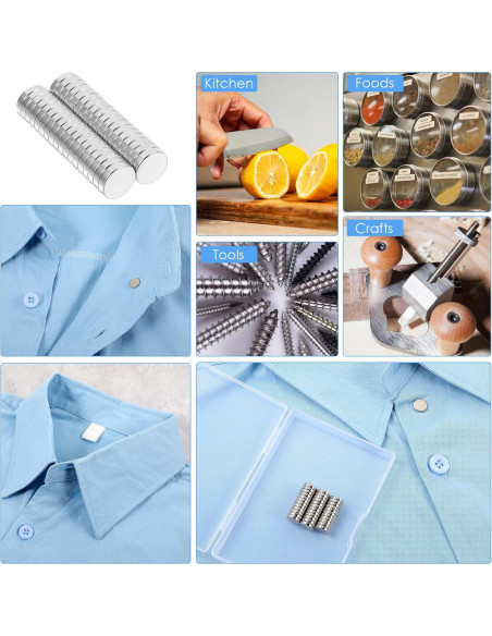 36 Piezas Imán Neodimio Gjinxi 9x2mm Plata para Manualidades
