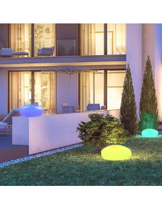 Luz Solar de Jardín Blibly RGB Impermeable 1pc 0.6W 2